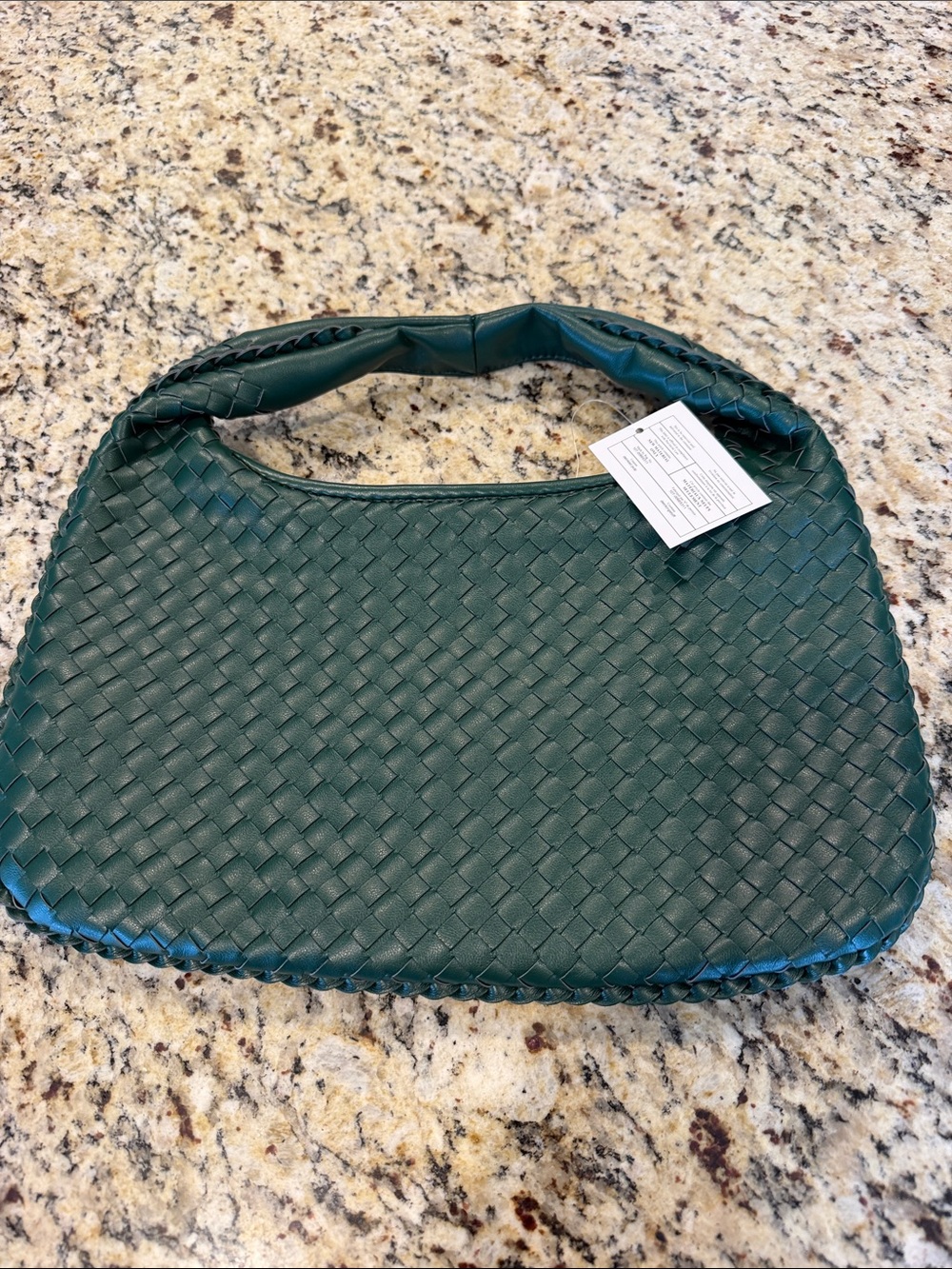 Urban Expressions Braided Shoulder Bag in Teal